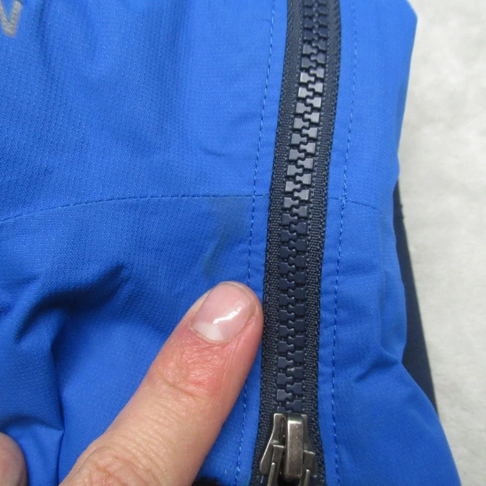 North Face Jacket Boy XXS 5 Blue Chimborazo Triclimate Hood Insulated Waterproof - Picture 13 of 14